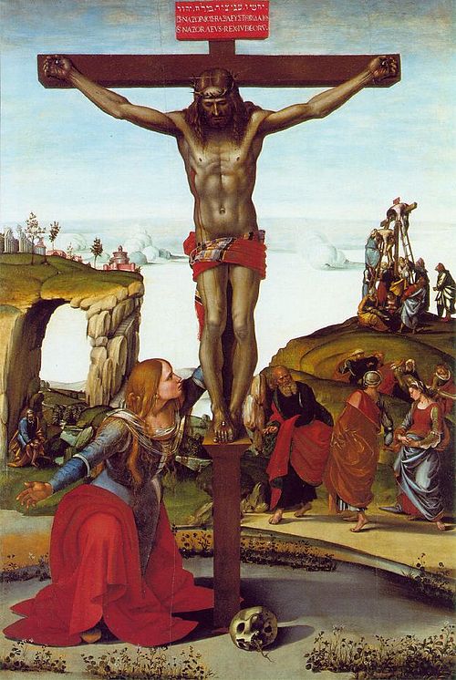 Crucifixion with Saint Mary Magdalene, 1502, Luca Signorelli