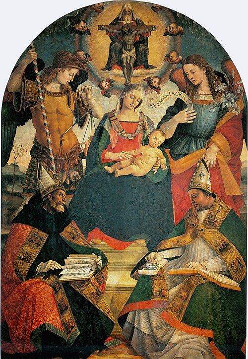 Trinity, the Virgin, and Two Saints, 1510, Luca Signorelli