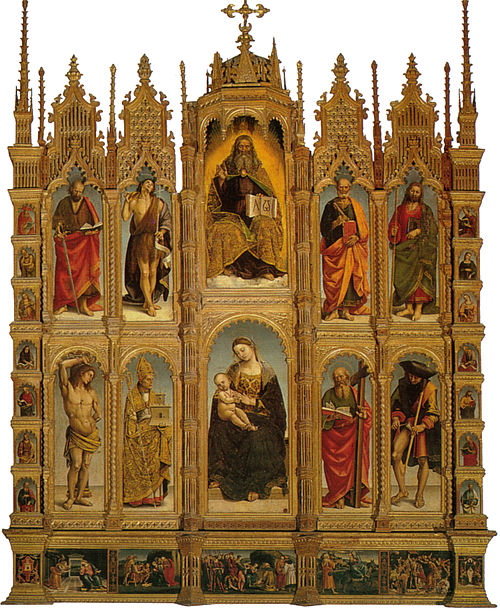 Polyptych of saints, 1507, Luca Signorelli