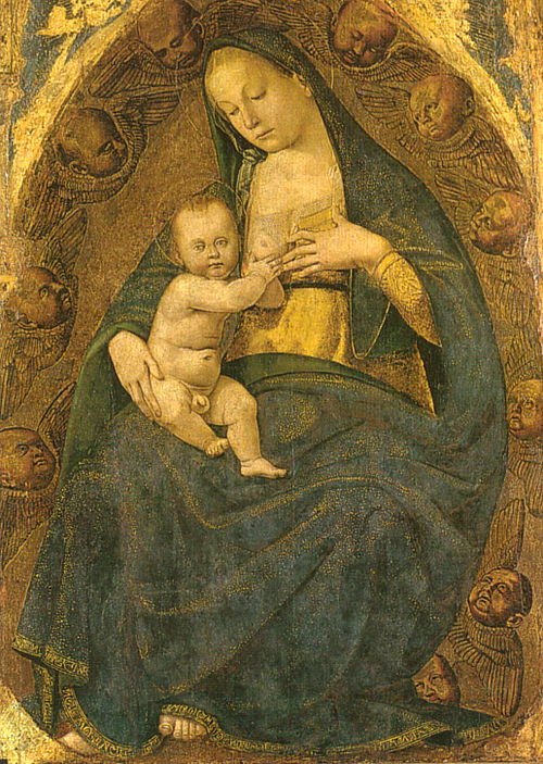 Madonna of the milk in glory, 1475, Luca Signorelli