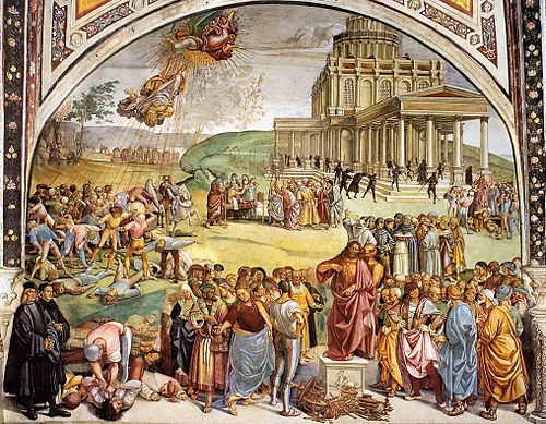 Sermon and Deeds of the Antichrist, 1499, Luca Signorelli