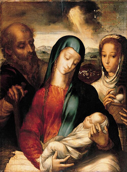 Holy Family, 1557, Luis de Morales