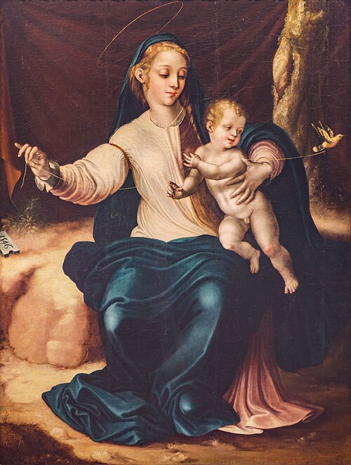 Virgin with the Little Bird, 1546, Luis de Morales