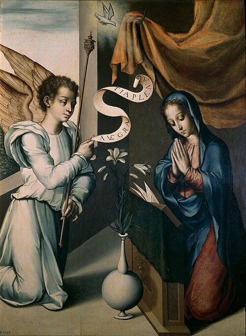 The Annuncation, 1565, Luis de Morales