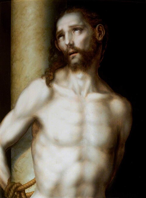 Christ at the Column, 1557, Luis de Morales