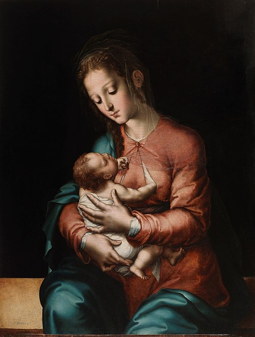 Nursing Madonna, 1565, Luis de Morales