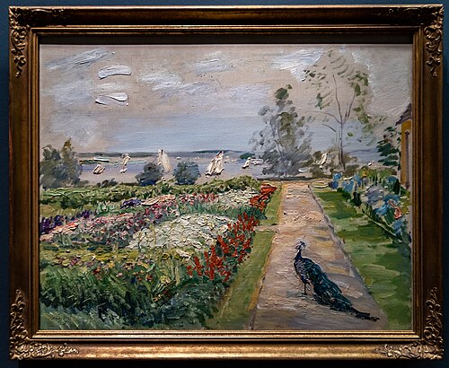 Flower Garden I in Neu Cladow, 1912, Max Slevogt