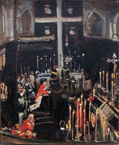 Requiem for the St. Georgsknights, 1908, Max Slevogt