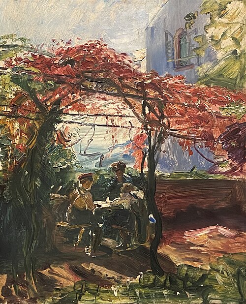 Vine Arbour in Neukastel, 1917, Max Slevogt