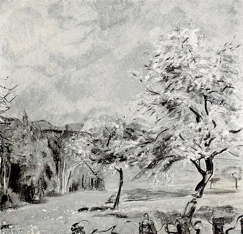 Blühende Obstbäume, , Max Slevogt