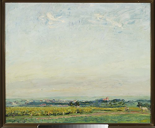 Paysage avec vue sur Landau, 1909, Max Slevogt