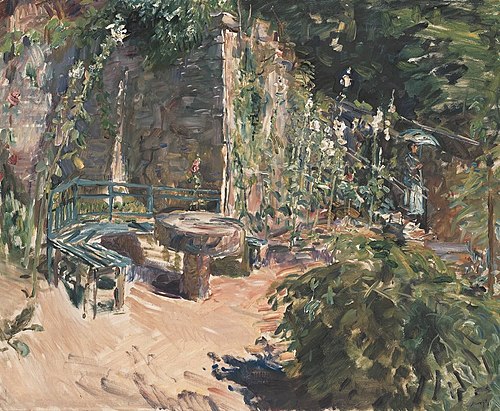 Sonnige Gartenecke, 1921, Max Slevogt