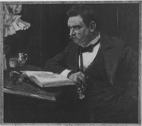Portrait of the Art historian Karl Voll, 1898, Max Slevogt