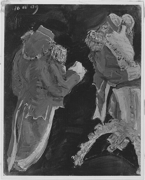 Studie einiger Uniformstücke, 1909, Max Slevogt