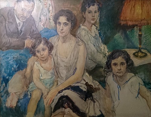 Portrait de la famille Plesch, 1928, Max Slevogt