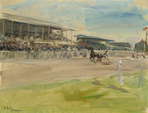 Trabrennen in Ruhleben, 1920, Max Slevogt