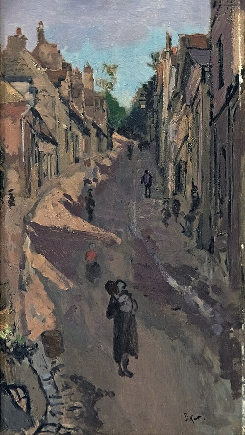Le mont de Neuville Dieppe - ciel bleu, 1887, Walter Sickert