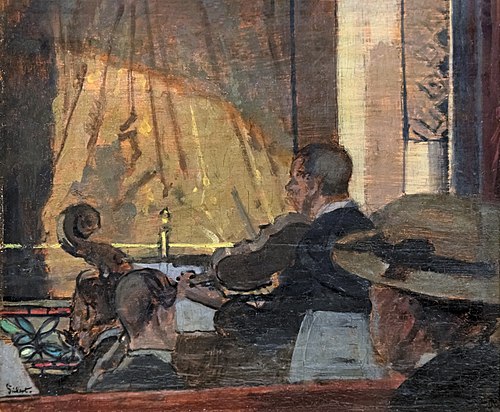 The Pit at the Old Bedford, 1889, Walter Sickert