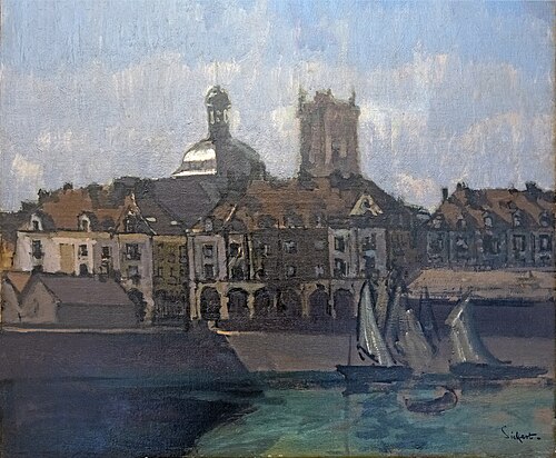 Dieppe, les arcades et la Darse, 1898, Walter Sickert