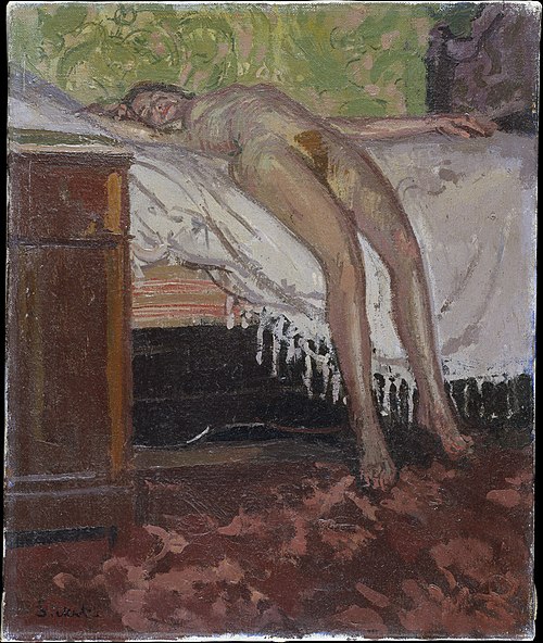 Reclining Nude (Thin Adeline), 1906, Walter Sickert