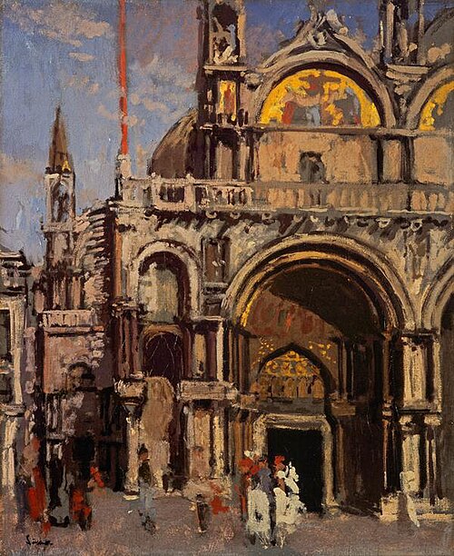 Corner of St Mark's, Venice, 1901, Walter Sickert