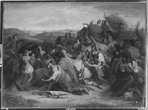 Kreuzfahrer vor Jerusalem (Umkreis), 1832, Julius Schnorr von Carolsfeld