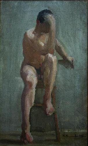 Study, 1936, Nikola Marinov