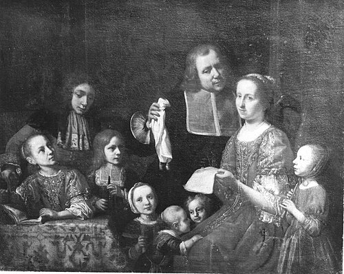 Bildnis der Familie des Künstlers, , Nikolaus van Hoy