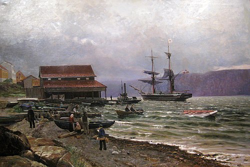 From Drøbak, 1886, Nils Severin Lynge Hansteen