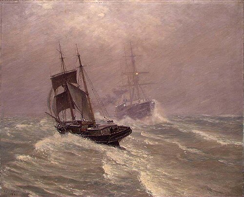 Drifting Snow, 1890, Nils Severin Lynge Hansteen
