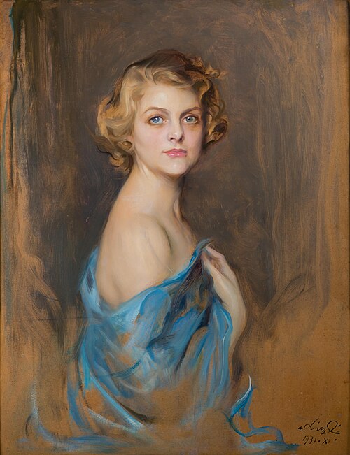 Portrait of Anita Strawbridge, Mrs Theodore P. Grosvenor, 1931, Philip Alexius de László