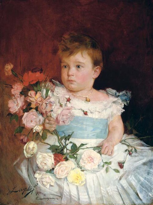 Portrait of Prince Boris of Bulgaria, Duke of Saxony, 1894, Philip Alexius de László