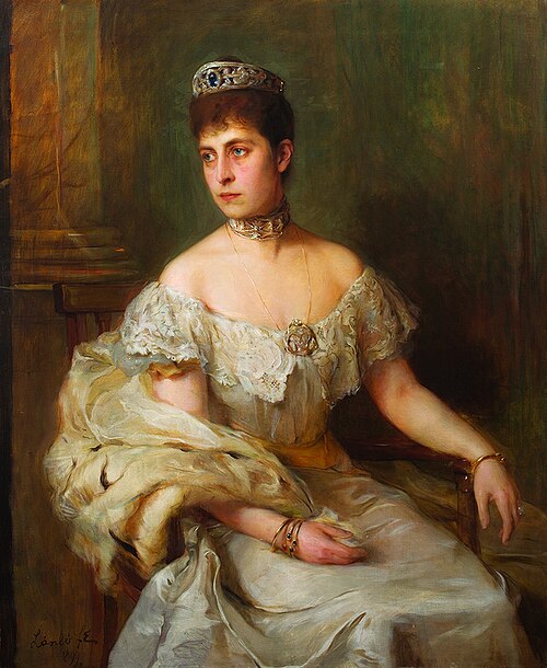 Charlotte, Hereditary Princess of Saxe-Meiningen, 1899, Philip Alexius de László