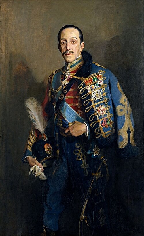 Alfonso XIII in Hussar Uniform, 1927, Philip Alexius de László