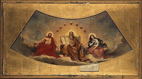 Le Père éternel, le Christ et la Vierge, 1838, Abel de Pujol
