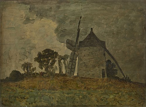 Landscape with a Windmill, , Johan Barthold Jongkind
