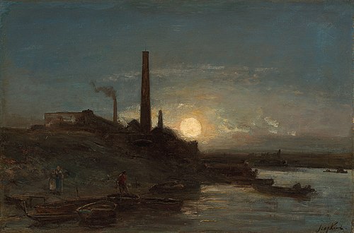 Moon effect, , Johan Barthold Jongkind