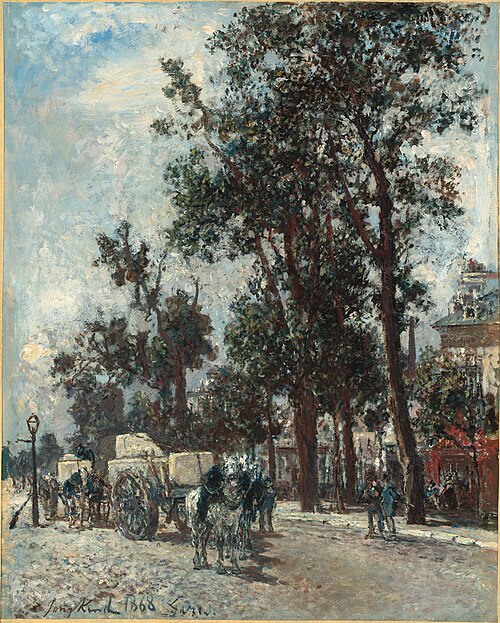 Place d'Enfer, Paris, 1868, Johan Barthold Jongkind