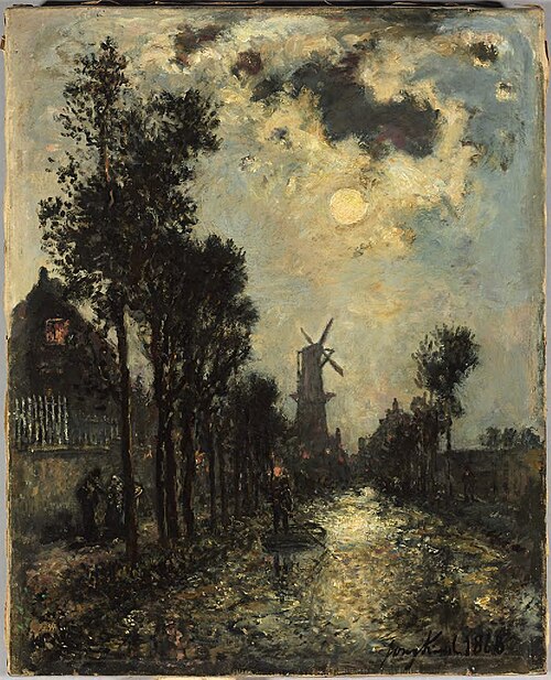 Night Scene, Rotterdam, 1868, Johan Barthold Jongkind