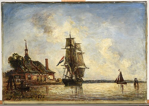 Canal en Hollande, 1875, Johan Barthold Jongkind