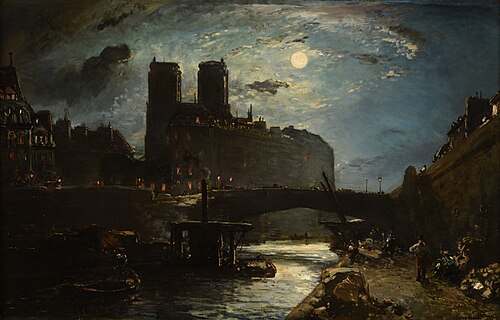 Notre-Dame de Paris, 1854, Johan Barthold Jongkind