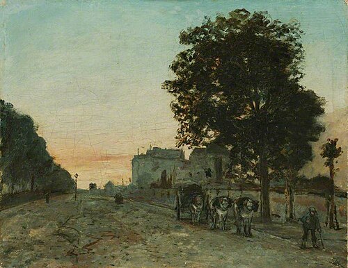 Le Boulevard Jourdan, Paris, 1865, Johan Barthold Jongkind