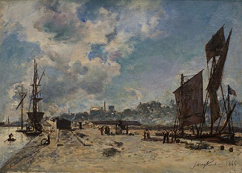 Quai à Honfleur, 1866, Johan Barthold Jongkind