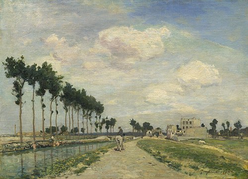 The Towpath, 1864, Johan Barthold Jongkind
