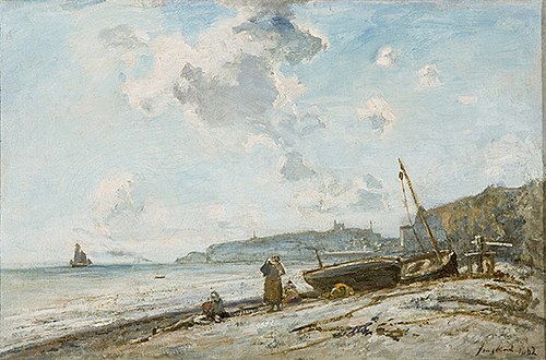 Beach at Ste.-Adresse, 1862, Johan Barthold Jongkind