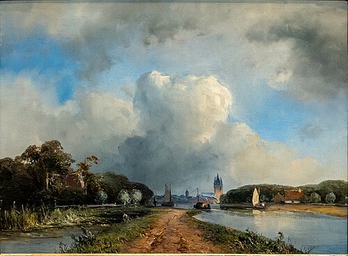 View of Delft, 1844, Johan Barthold Jongkind