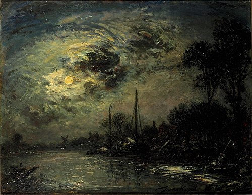 Maannacht, 1873, Johan Barthold Jongkind
