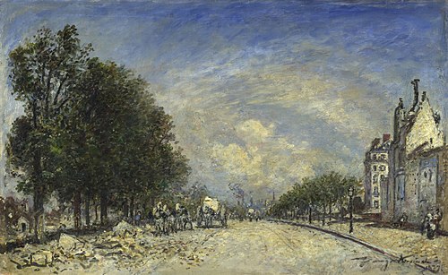The Boulevard de Port-Royal, Paris, 1877, Johan Barthold Jongkind