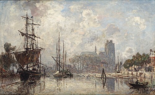 Le port de Dordrecht, 1869, Johan Barthold Jongkind