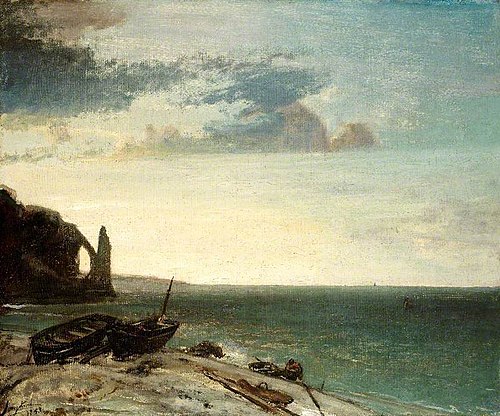 The Sea at Etretat, 1853, Johan Barthold Jongkind